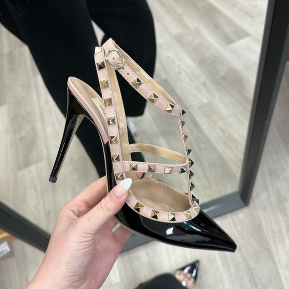 VALENTINO ROCKSTUD 100MM NERO POUDRE - Picture 5 of 8